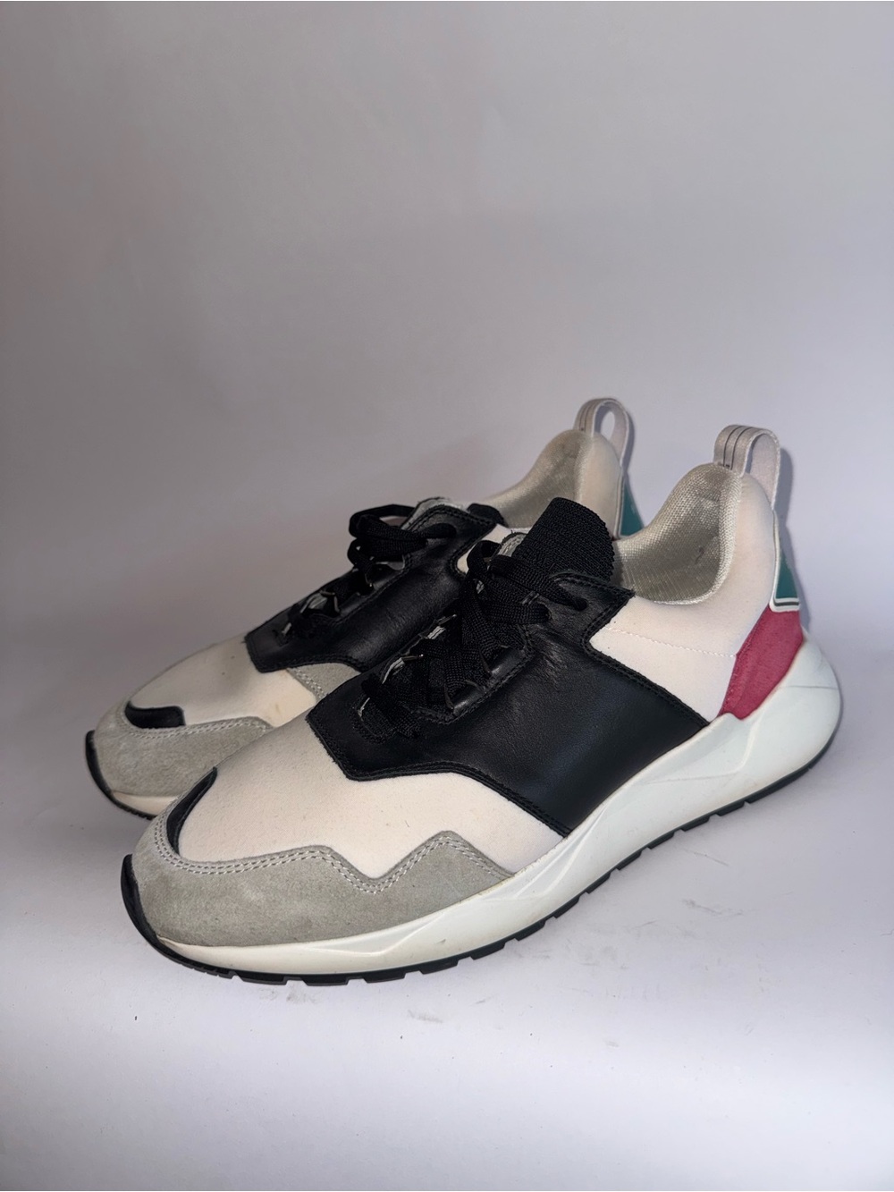 Buscemi Ventura Runner Leather Colorblock Men’s Sneaker Size 8